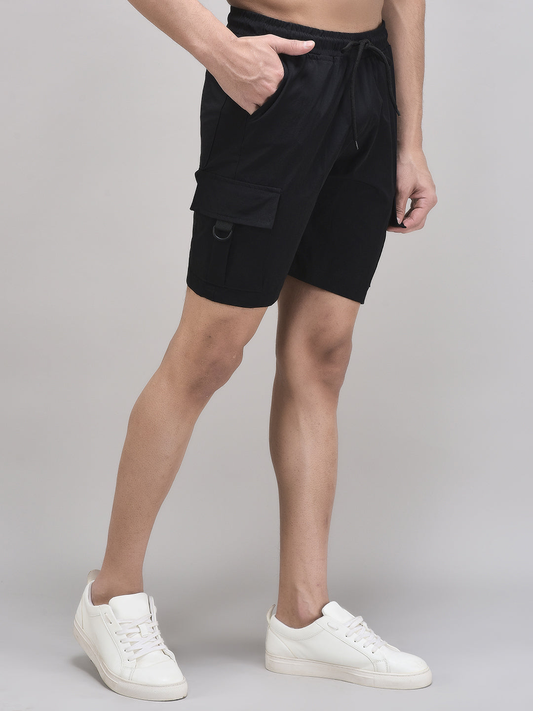 Men's Imported Nylon Crush Cargo Shorts – 5-Pocket Utility Style