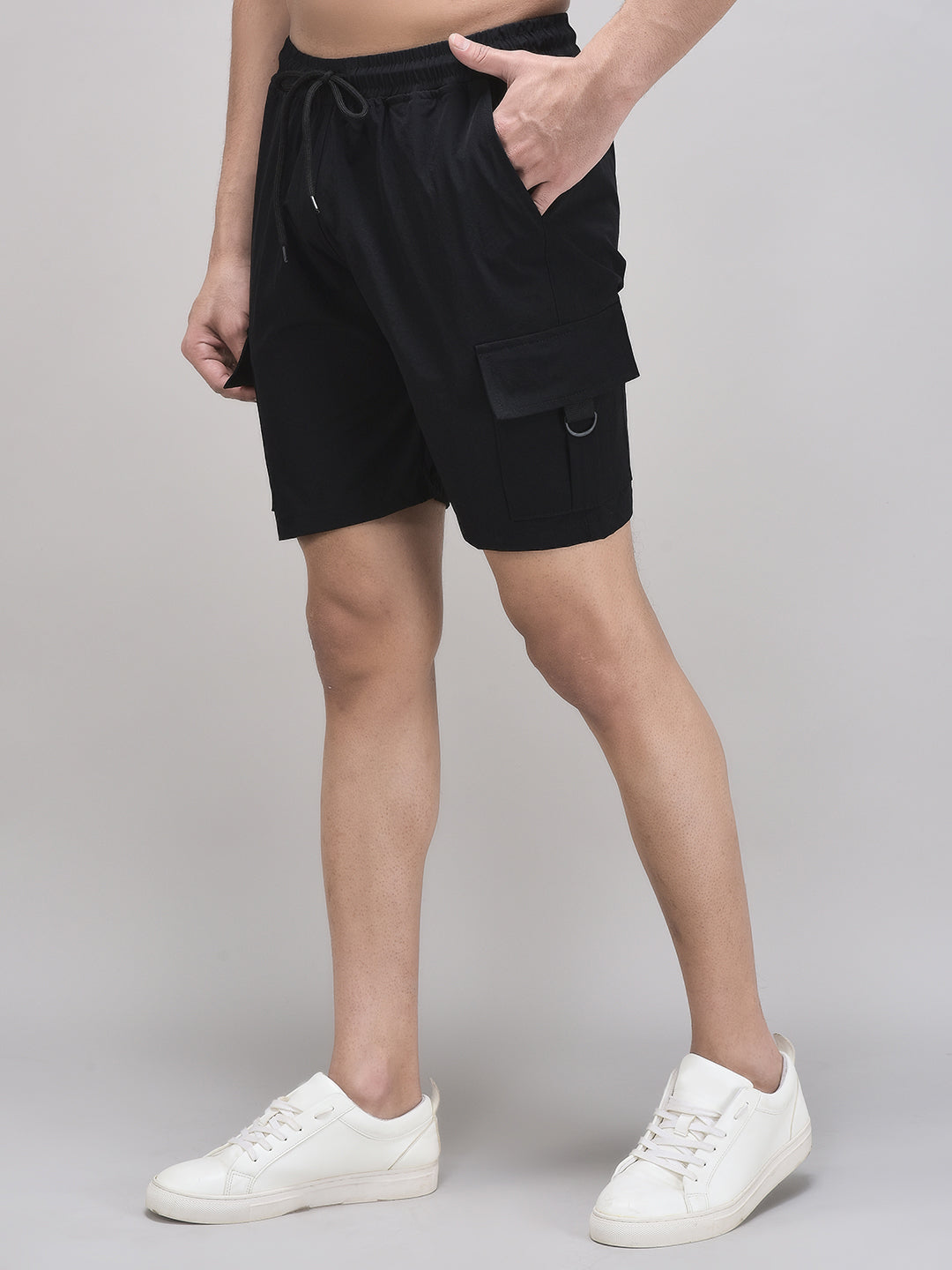 Men's Imported Nylon Crush Cargo Shorts – 5-Pocket Utility Style