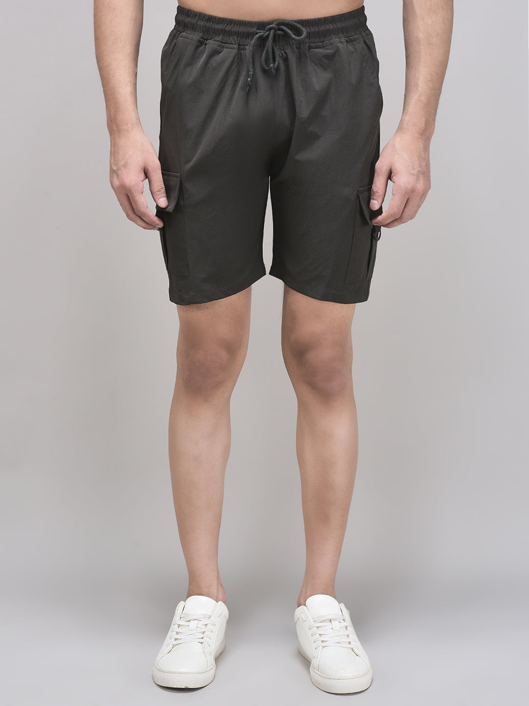 Men's Imported Nylon Crush Cargo Shorts – 5-Pocket Utility Style