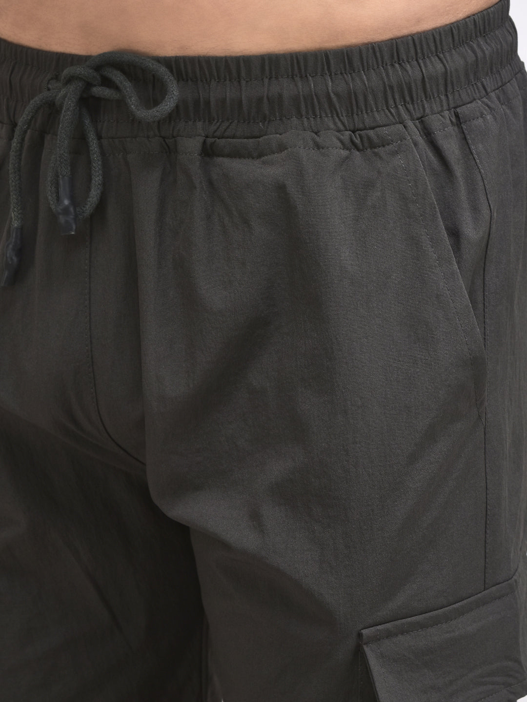 Men's Imported Nylon Crush Cargo Shorts – 5-Pocket Utility Style