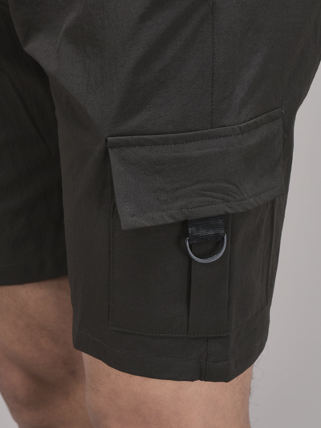 Men's Imported Nylon Crush Cargo Shorts – 5-Pocket Utility Style
