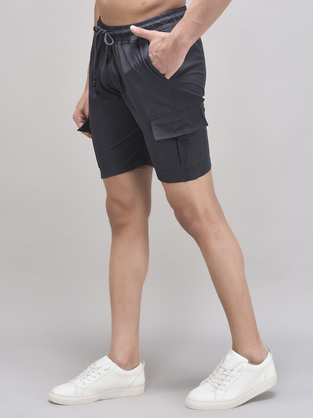 Men's Imported Nylon Crush Cargo Shorts – 5-Pocket Utility Style