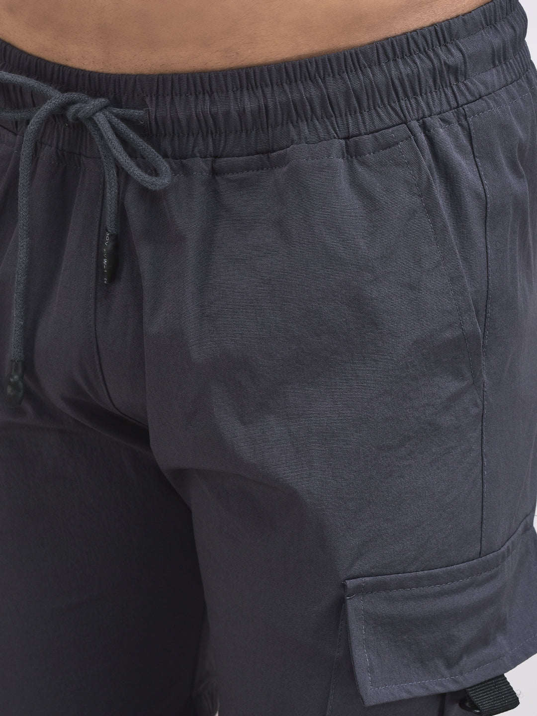 Men's Imported Nylon Crush Cargo Shorts – 5-Pocket Utility Style