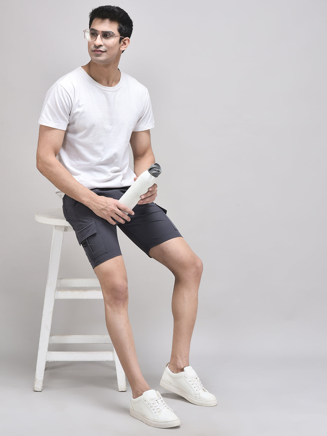 Men's Imported Nylon Crush Cargo Shorts – 5-Pocket Utility Style