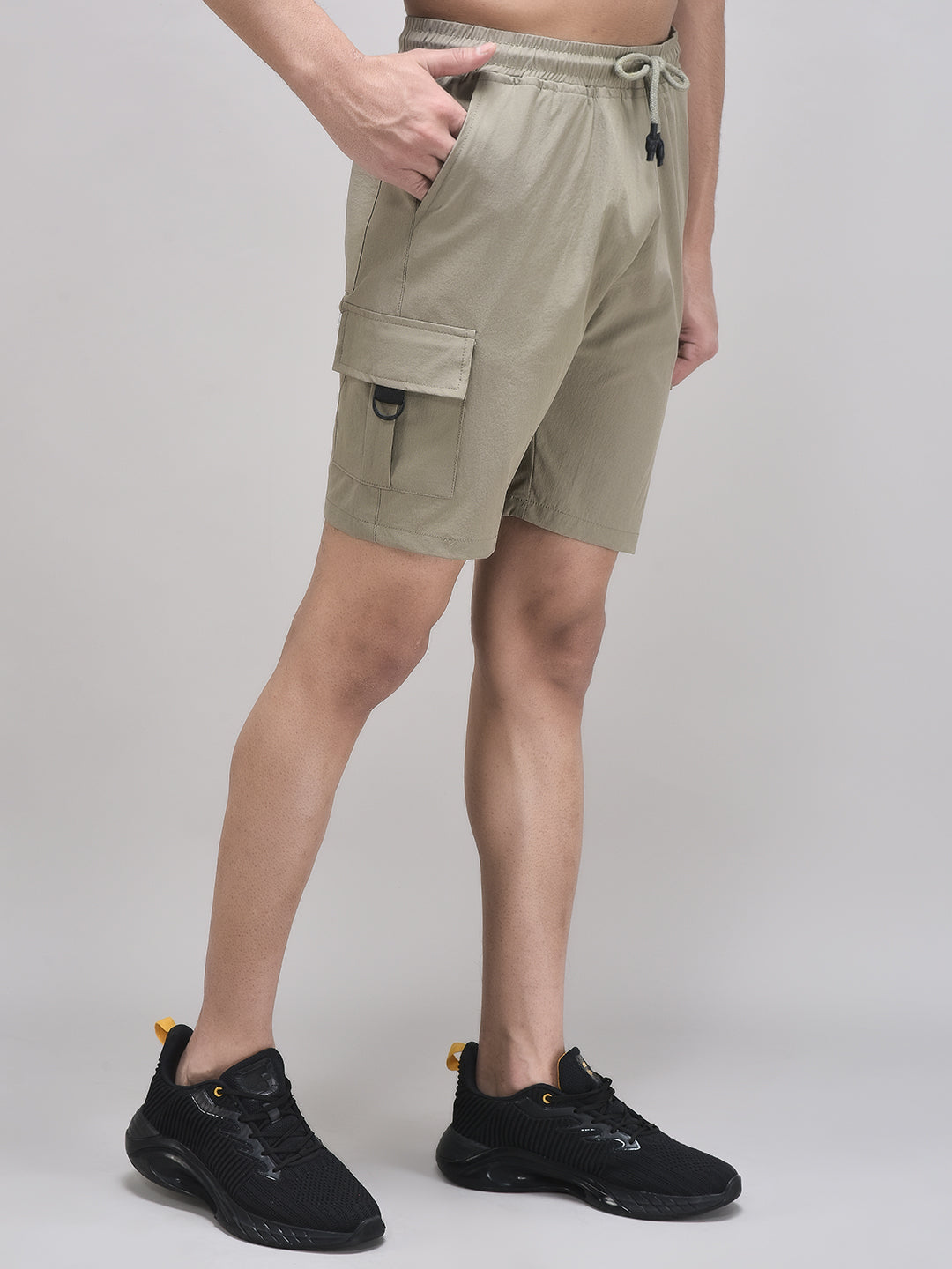 Men's Imported Nylon Crush Cargo Shorts – 5-Pocket Utility Style
