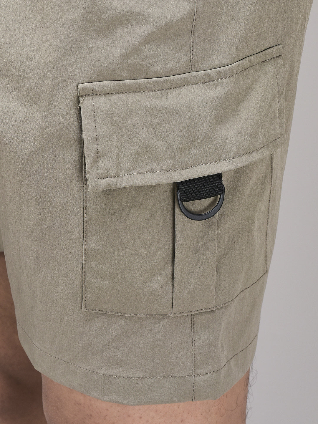 Men's Imported Nylon Crush Cargo Shorts – 5-Pocket Utility Style