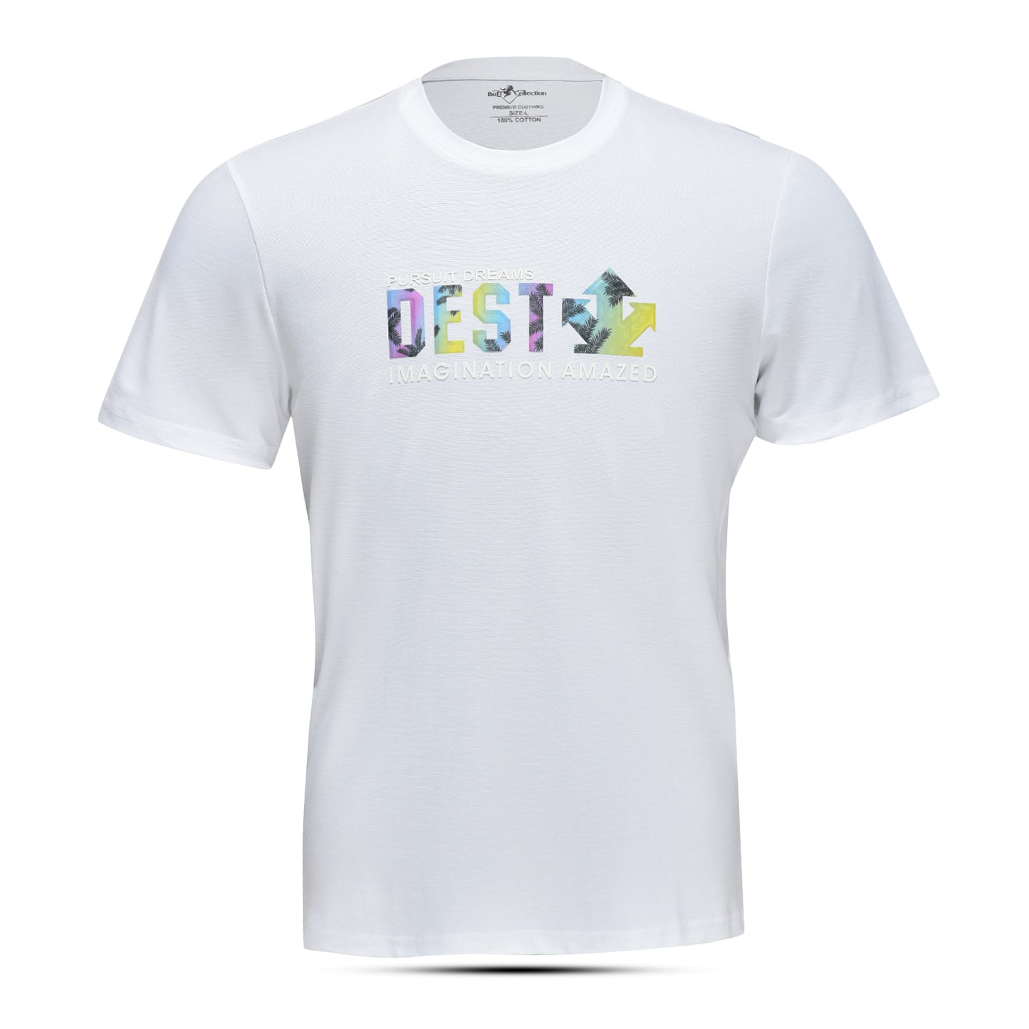 Imported cotton, soft-touch T-shirt with 3D printing and HD quality