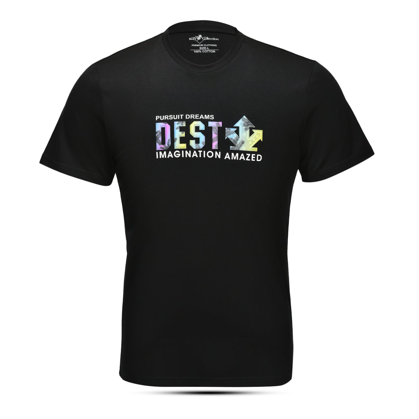 Imported cotton, soft-touch T-shirt with 3D printing and HD quality