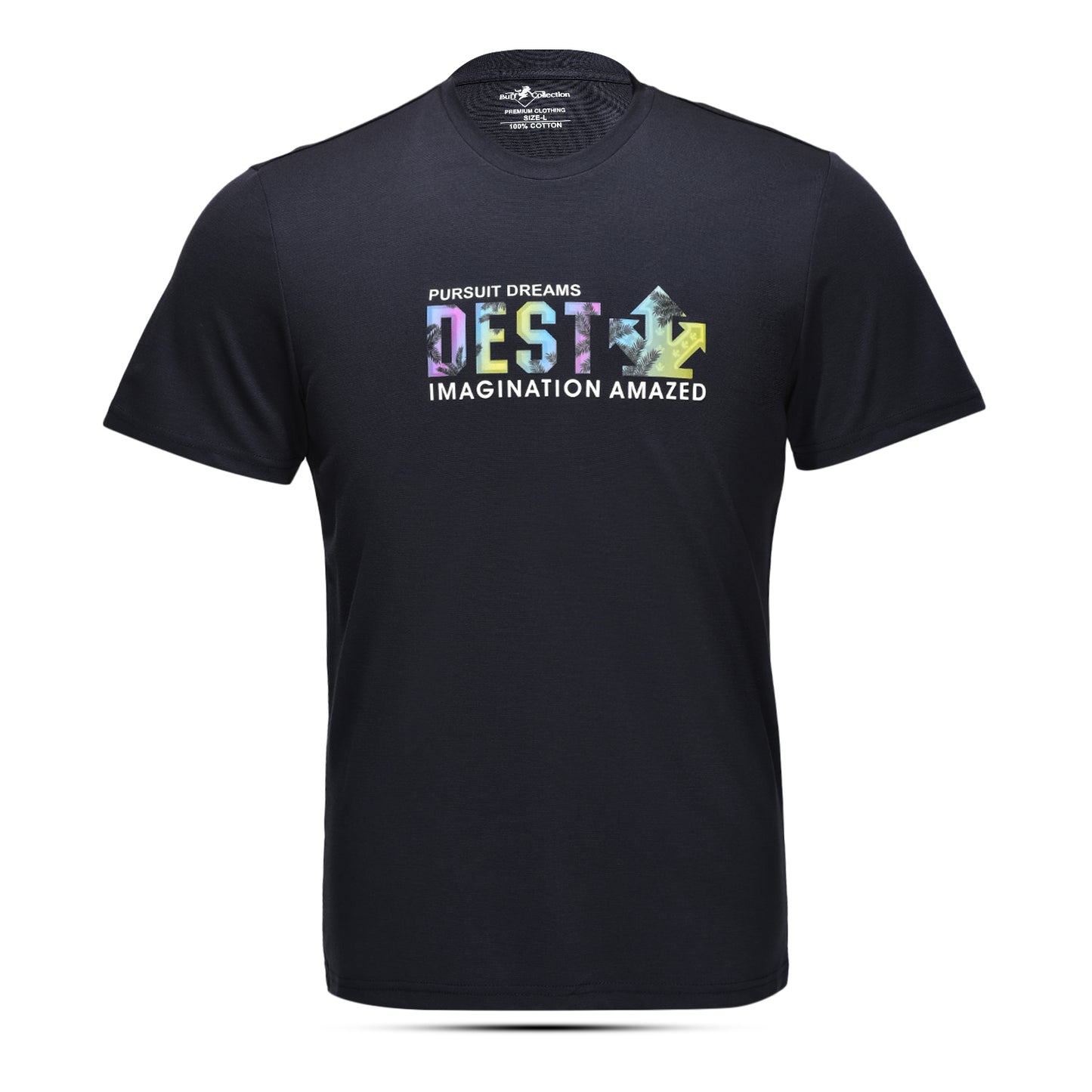 Imported cotton, soft-touch T-shirt with 3D printing and HD quality