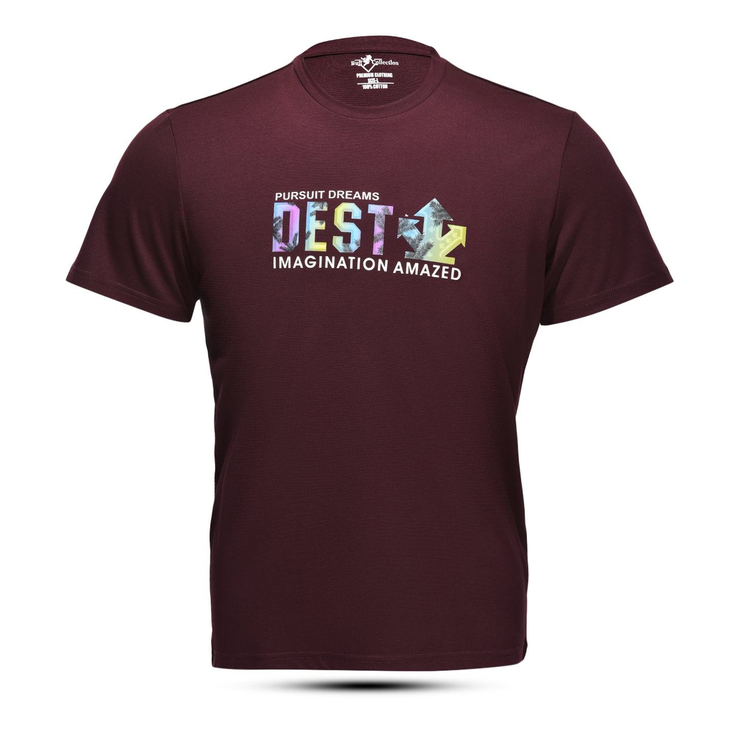 Imported cotton, soft-touch T-shirt with 3D printing and HD quality
