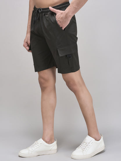 Men's Imported Nylon Crush Cargo Shorts – 5-Pocket Utility Style