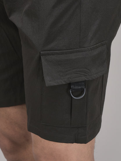Men's Imported Nylon Crush Cargo Shorts – 5-Pocket Utility Style