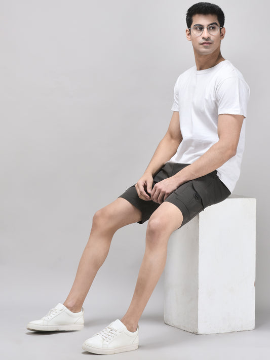 Men's Imported Nylon Crush Cargo Shorts – 5-Pocket Utility Style