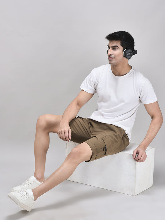 Men's Imported Nylon Crush Cargo Shorts – 5-Pocket Utility Style