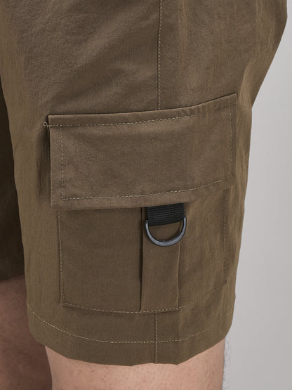 Men's Imported Nylon Crush Cargo Shorts – 5-Pocket Utility Style