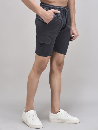Men's Imported Nylon Crush Cargo Shorts – 5-Pocket Utility Style