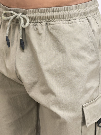 Men's Imported Nylon Crush Cargo Shorts – 5-Pocket Utility Style