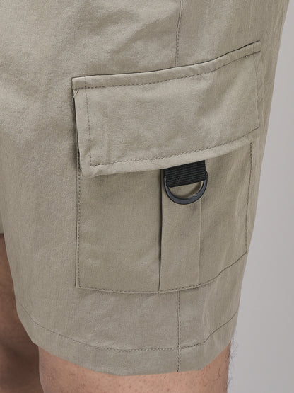 Men's Imported Nylon Crush Cargo Shorts – 5-Pocket Utility Style